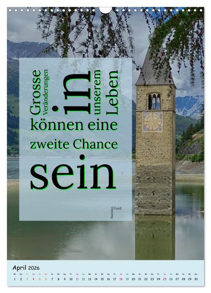 Produktbild: Zeit f&uuml;r...Ver&auml;nderungen mit Weisheiten und Zitaten (Wandkalender 2026 DIN A3 hoch), CALVENDO Monatskalender