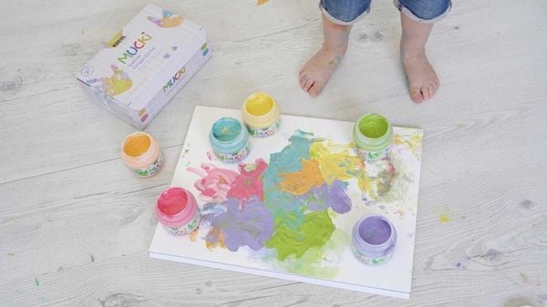 Produktbild: KREUL MUCKI Softie-Fingerfarbe Set 6 x 150 ml