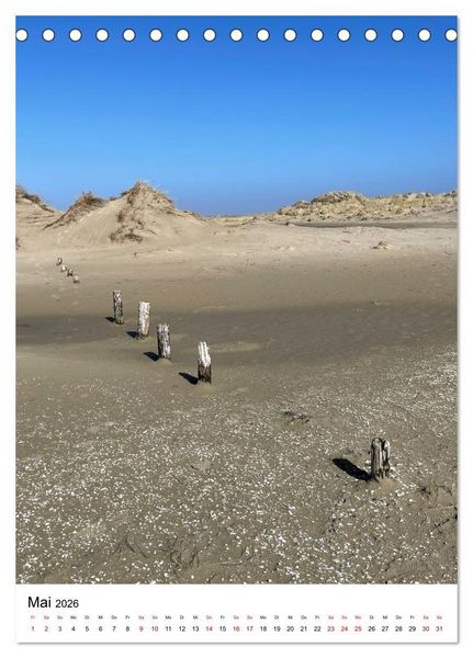 Produktbild: Strand der Sehnsucht - Sankt Peter-Ording (Tischkalender 2026 DIN A5 hoch), CALVENDO Monatskalender