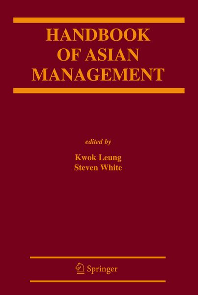 Produktbild: Handbook of Asian Management