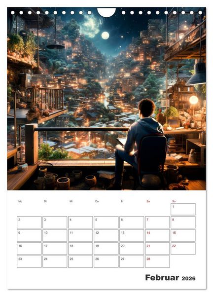 Produktbild: METAVERSE Cooler Terminplaner (Wandkalender 2026 DIN A4 hoch), CALVENDO Monatskalender