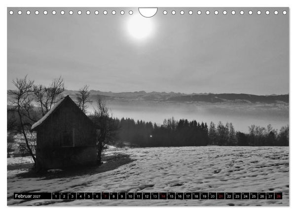 Produktbild: Stille Momente in Schwarz-Weiss (Wandkalender 2027 DIN A4 quer), CALVENDO Monatskalender
