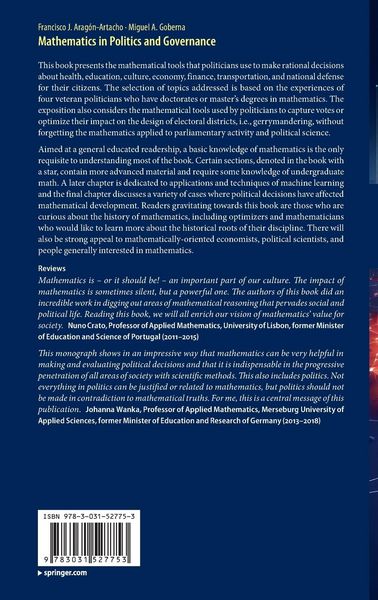 Produktbild: Mathematics in Politics and Governance