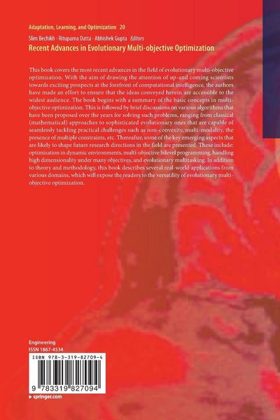 Produktbild: Recent Advances in Evolutionary Multi-objective Optimization