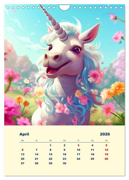 Produktbild: Zauberland. Bunte Fabelwesen und M&auml;rchengestalten (Wandkalender 2026 DIN A4 hoch), CALVENDO Monatskalender