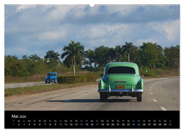 Produktbild: On the road in Cuba (hochwertiger Premium Wandkalender 2026 DIN A2 quer), Kunstdruck in Hochglanz