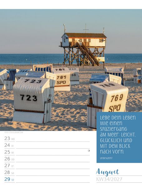 Produktbild: Augenblicke der Achtsamkeit Wochenplaner Kalender 2027