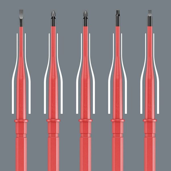 Produktbild: Wera Kraftform Kompakt VDE 65 iS PZ 1 x 157mm TIE SB Elektriker Pozidriv Wechselklinge PZ 1