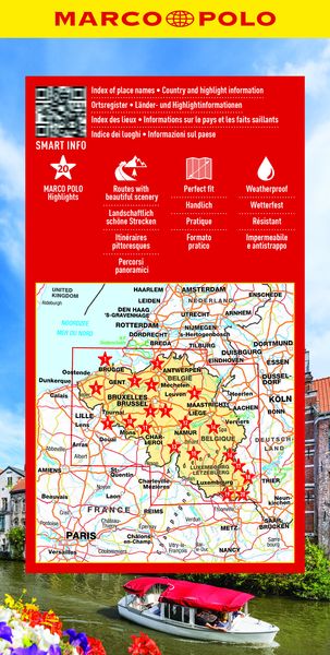 Produktbild: MARCO POLO Reisekarte Belgien, Luxemburg 1:250.000