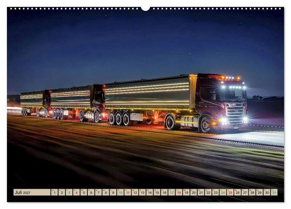 Produktbild: Road Train - LKW (Wandkalender 2027 DIN A2 quer), CALVENDO Monatskalender