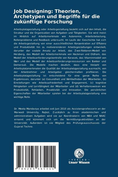 Produktbild: Job Designing: Theorien, Archetypen und Begriffe f&uuml;r die zuk&uuml;nftige Forschung