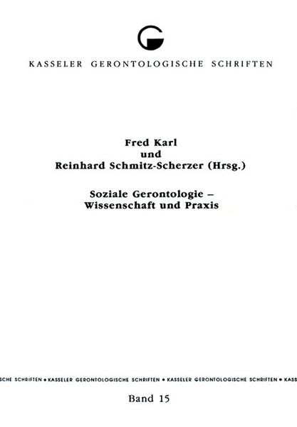 Produktbild: Soziale Gerontologie - Wissenschaft und Praxis