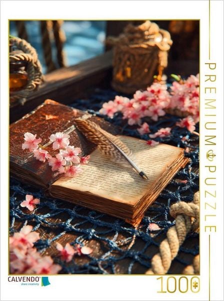 Produktbild: CALVENDO Puzzle Fr&uuml;hlingslicht trifft auf die Karte verlorener Wege | 1000 Teile Lege-Gr&ouml;&szlig;e 64x48cm Foto-Puzzle f&uuml;r gl&uuml;ckliche Stunden