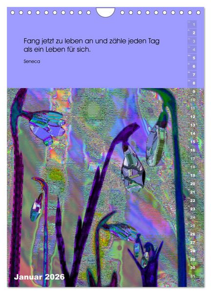 Produktbild: Philosophische Inspirationen Wandkalender 2026 (Wandkalender 2026 DIN A4 hoch), CALVENDO Monatskalender