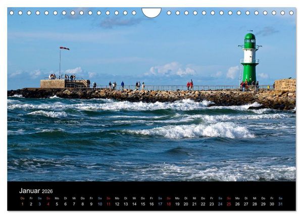 Produktbild: Warnem&uuml;nde - Maritime Landschaften (Wandkalender 2026 DIN A4 quer), CALVENDO Monatskalender