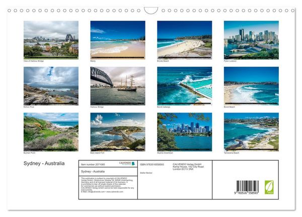 Produktbild: Sydney - Australia (Wall Calendar 2026 DIN A3 landscape), CALVENDO 12 Month Wall Calendar