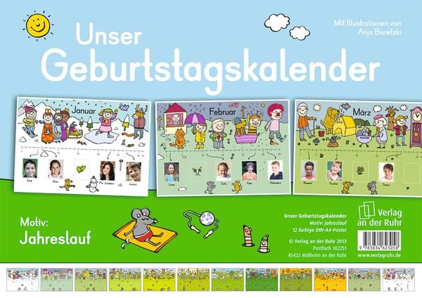 Produktbild: Unser Geburtstagskalender &ndash; Motiv: Jahreslauf