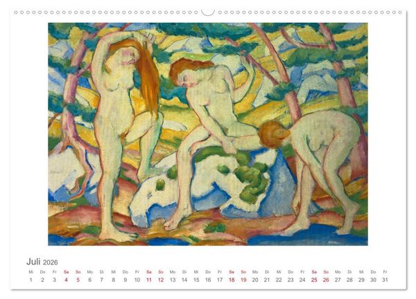 Produktbild: Franz Marc 2026 (hochwertiger Premium Wandkalender 2026 DIN A2 quer), Kunstdruck in Hochglanz
