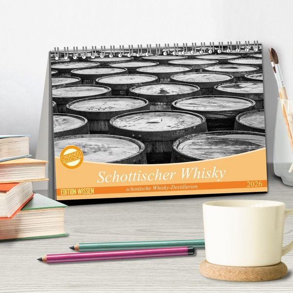 Produktbild: Schottischer Whisky (Tischkalender 2026 DIN A5 quer), CALVENDO Monatskalender