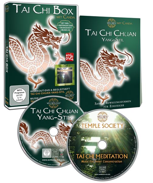 Produktbild: Tai Chi Box - Set inklusive Anf&auml;nger-DVD, &Uuml;bungsheft und Musik-CD