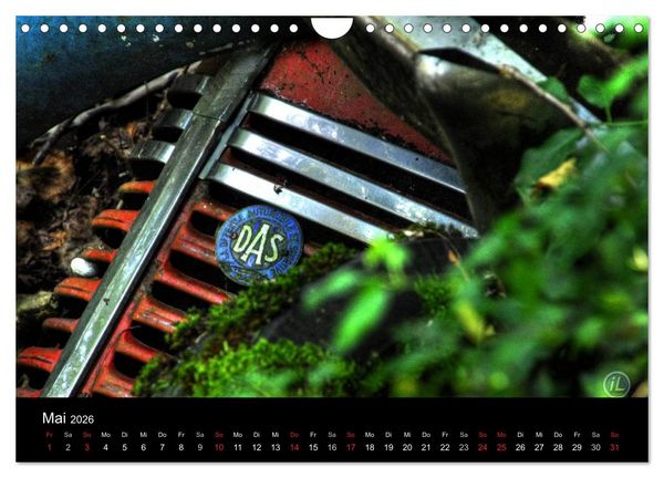 Produktbild: ROSTLAUBEN Die sch&ouml;nsten Autowracks (Wandkalender 2026 DIN A4 quer), CALVENDO Monatskalender