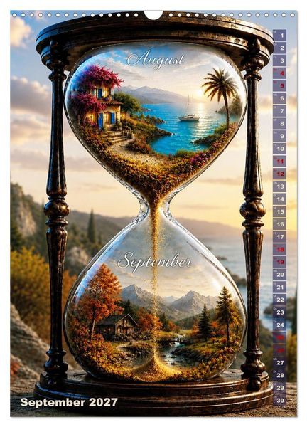 Produktbild: Zeit der Jahreszeiten (Wandkalender 2027 DIN A3 hoch), CALVENDO Monatskalender