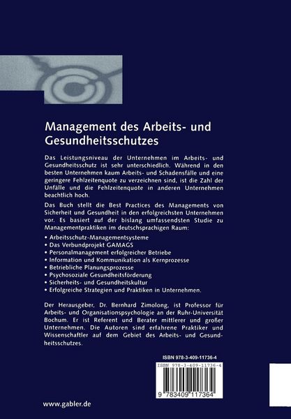 Produktbild: Management des Arbeits- und Gesundheitsschutzes