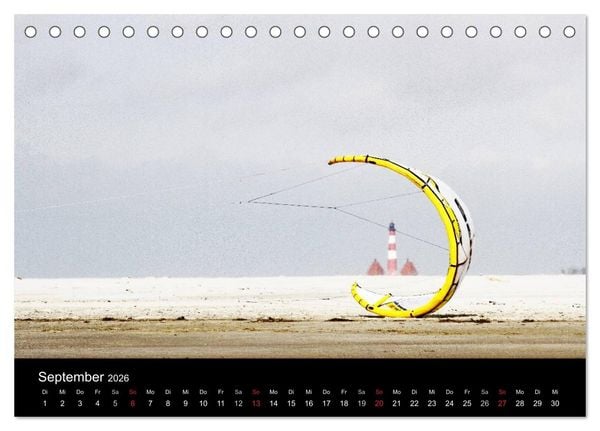 Produktbild: St. Peter-Ording (Tischkalender 2026 DIN A5 quer), CALVENDO Monatskalender