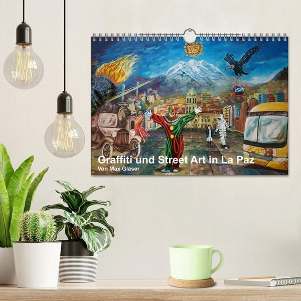 Produktbild: Graffiti und Street Art in La Paz (Wandkalender 2026 DIN A4 quer), CALVENDO Monatskalender