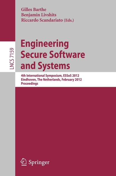 Produktbild: Engineering Secure Software and Systems