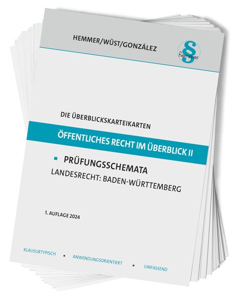 Produktbild: Die &Uuml;berblickskarteikarten &Ouml;ffentliches Recht im &Uuml;berblick II