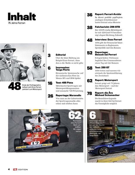 Produktbild: auto motor und sport Edition - 75 Jahre Ferrari