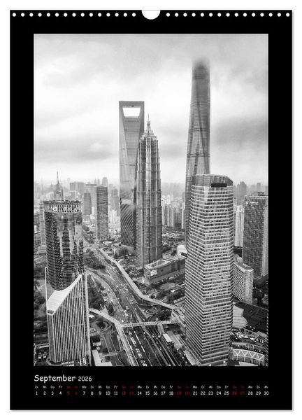 Produktbild: Shanghai zwischen Tradition und Business (Wandkalender 2026 DIN A3 hoch), CALVENDO Monatskalender