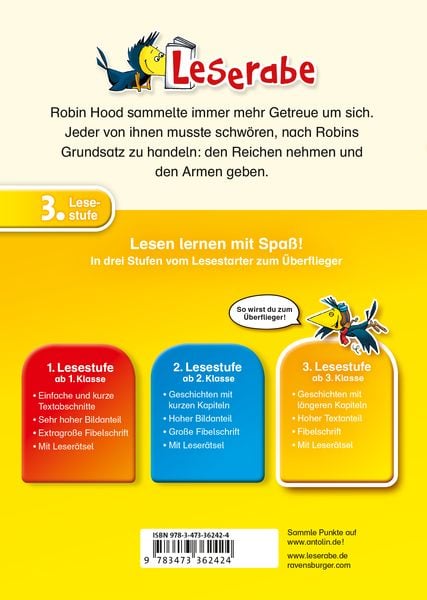 Produktbild: Leserabe 3. Lesestufe - Robin Hood, K&ouml;nig der W&auml;lder