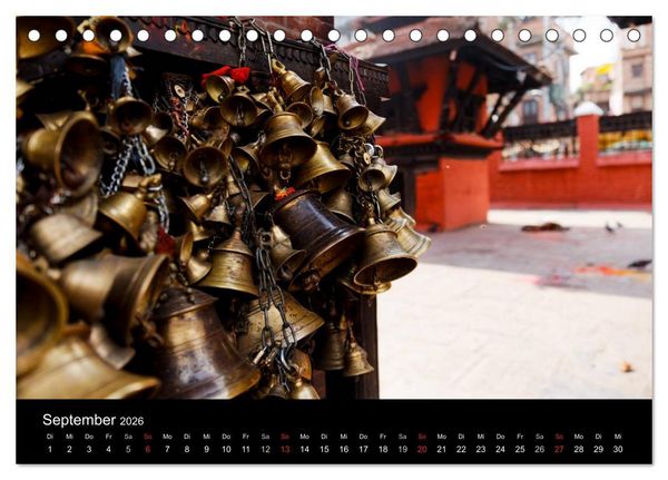 Produktbild: Nepal-Das Kathmandu-Tal nach dem Beben (Tischkalender 2026 DIN A5 quer), CALVENDO Monatskalender