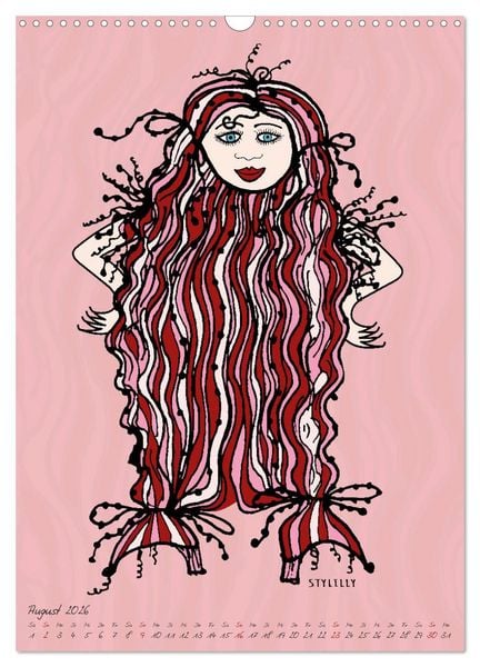 Produktbild: Die HAIRSTYLAS Trendfrisuren (Wandkalender 2026 DIN A3 hoch), CALVENDO Monatskalender
