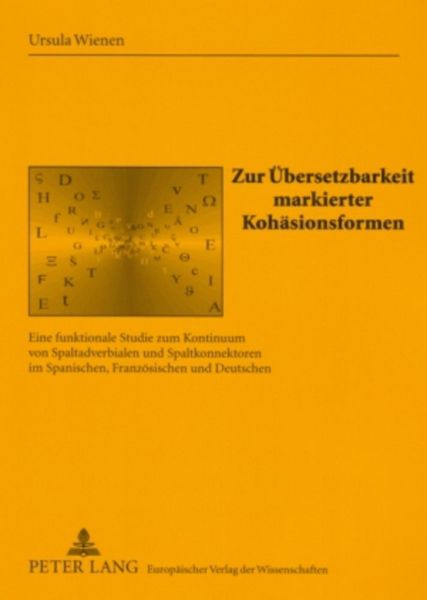 Produktbild: Zur &Uuml;bersetzbarkeit markierter Koh&auml;sionsformen