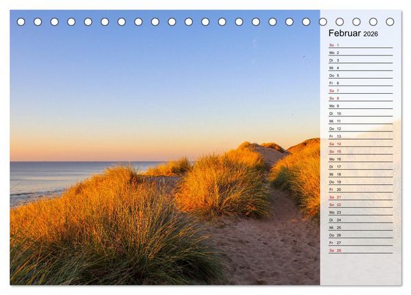 Produktbild: Sylt - Magie der Abendstunden (Tischkalender 2026 DIN A5 quer), CALVENDO Monatskalender