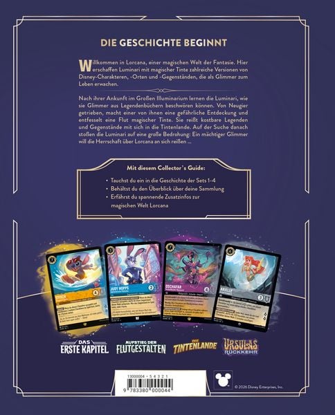 Produktbild: Disney Lorcana Trading Card Game - Der offizielle Collector&rsquo;s Guide: Sets 1-4 - Buch zum Spiel