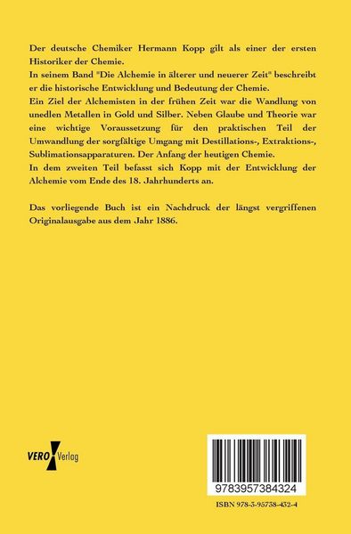Produktbild: Die Alchemie in &auml;lterer und neuerer Zeit
