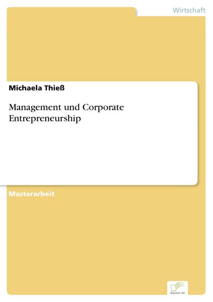 Produktbild: Management und Corporate Entrepreneurship