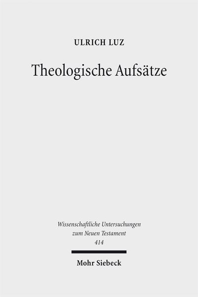 Produktbild: Theologische Aufs&auml;tze