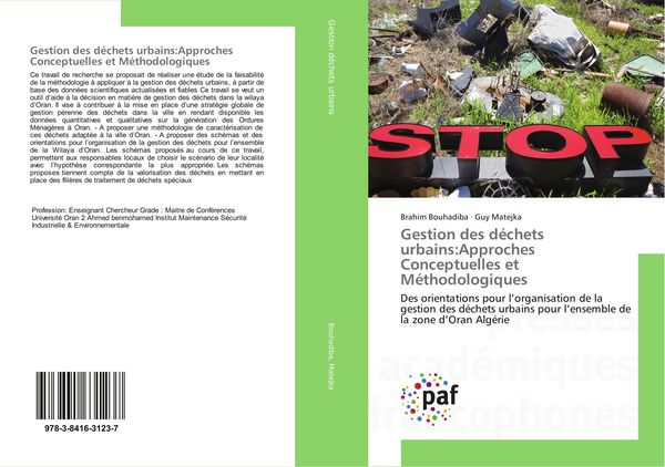 Produktbild: Gestion des d&eacute;chets urbains:Approches Conceptuelles et M&eacute;thodologiques