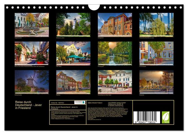 Produktbild: Reise durch Deutschland - Jever in Friesland (Wandkalender 2026 DIN A4 quer), CALVENDO Monatskalender