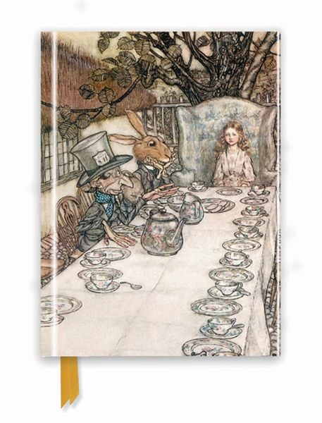 Produktbild: Premium Notizbuch DIN A5: Arthur Rackham, Alice im Wunderland Teeparty