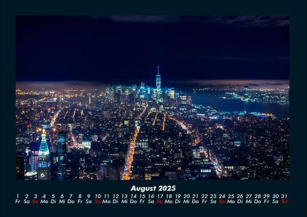 Produktbild: New York 2025 Fotokalender DIN A4