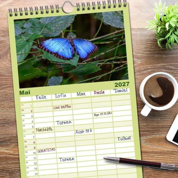 Produktbild: Familienplaner 2027 - Costa Rica - Naturparadies zwischen Karibik und Pazifik mit 5 Spalten (Wandkalender, 21 x 45 cm) CALVENDO