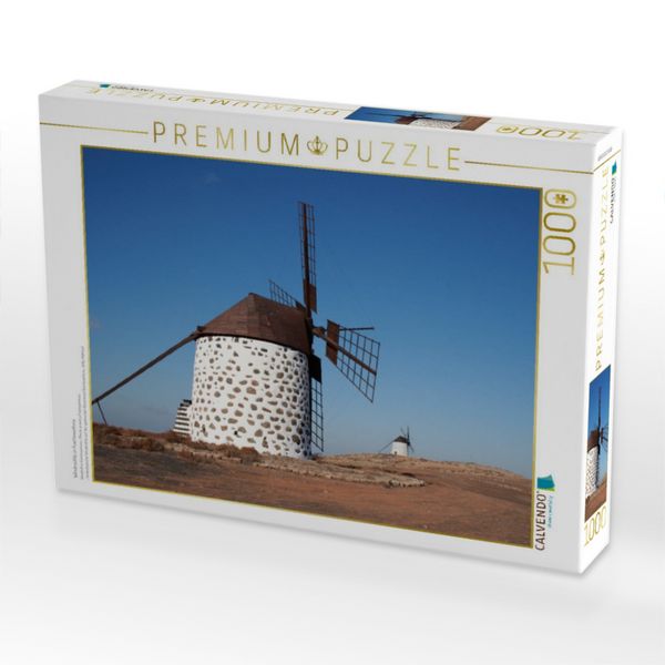 Produktbild: CALVENDO Puzzle Windm&uuml;hle in Fuerteventura | 1000 Teile Lege-Gr&ouml;&szlig;e 64x48cm Foto-Puzzle f&uuml;r gl&uuml;ckliche Stunden
