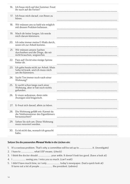 Produktbild: PONS Satz f&uuml;r Satz Phrasal Verbs Englisch