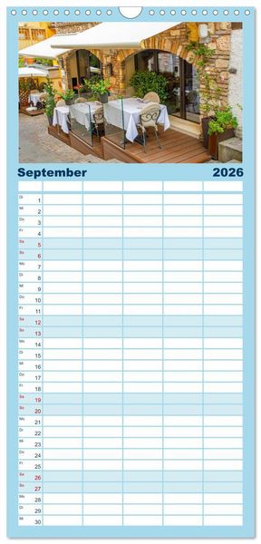 Produktbild: Familienplaner 2026 - Sirmione - sch&ouml;nster Ort am Gardasee mit 5 Spalten (Wandkalender, 21 x 45 cm) CALVENDO